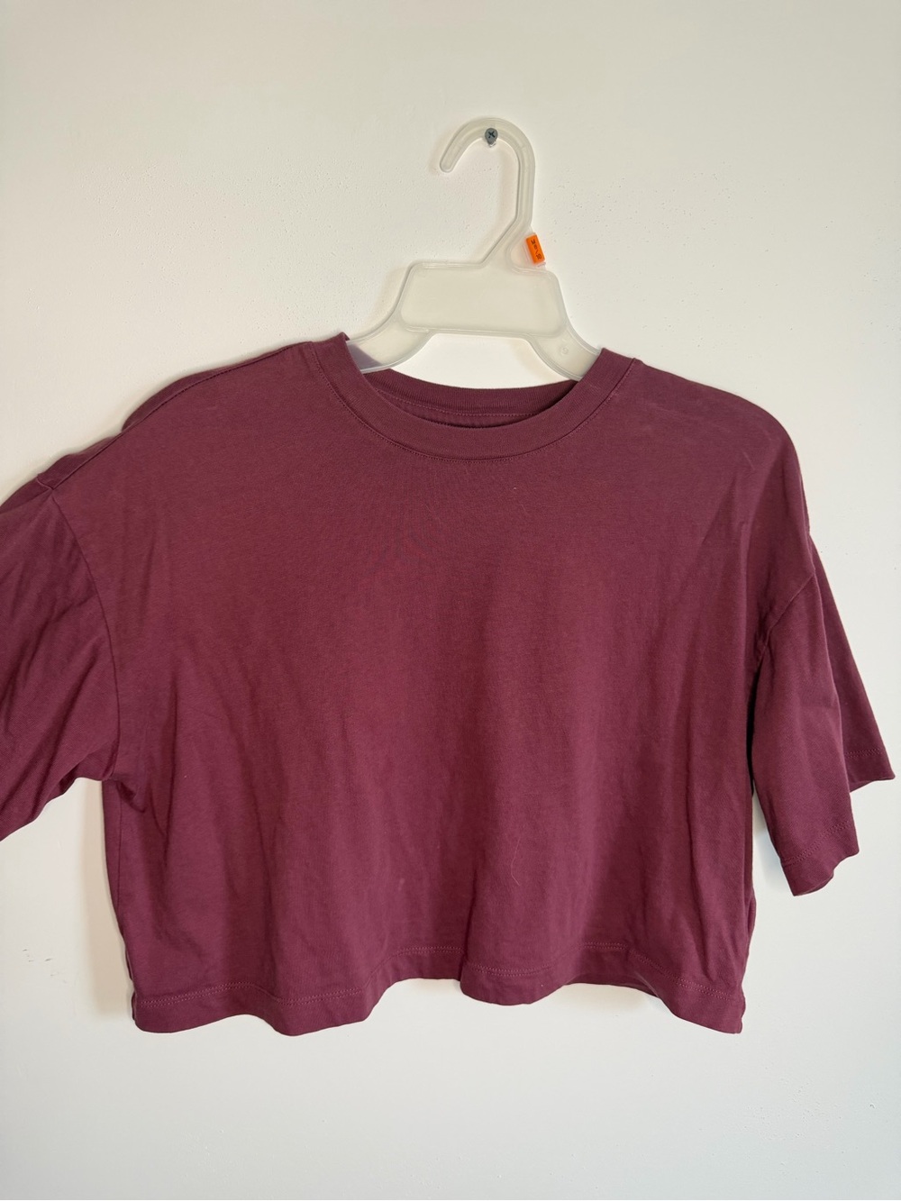 Old Navy Cropped Crewneck Top - Plum